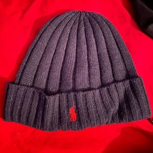 Polo Ralph Lauren Men’s OS N.Blue/Red Beanie